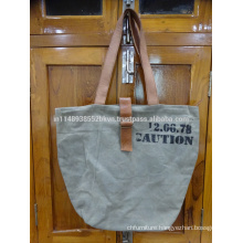 Grey Screen Print Bag